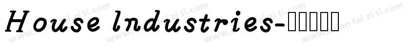 House lndustries字体转换